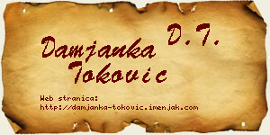 Damjanka Toković vizit kartica